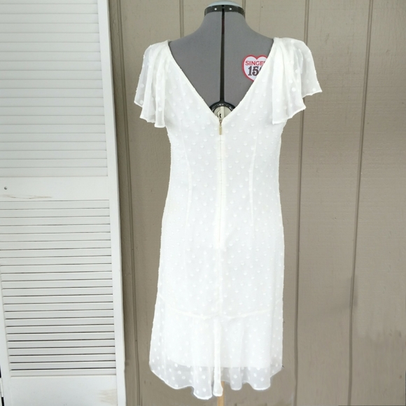 Karl Lagerfeld dotted white shift dress 6 - Picture 2 of 7